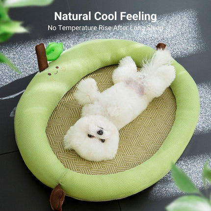 Summer Cartoon Fruit Backrest Nest Breathable Pet Mat for Dogs Cats Sleeping Bed