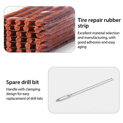 68PCS Tyre Puncture Repair Recovery Kit Heavy Duty 4WD Offroad Plugs Tubeless