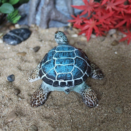 Resin Sea Turtle Aquarium Ornament Underwater Decor for Home and Fish Tank Use