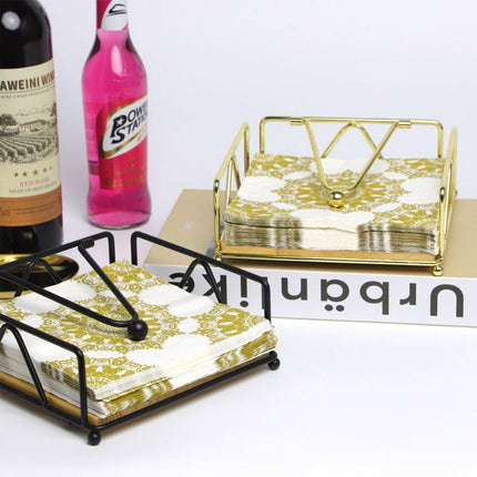 Steel Napkin Holder Serviette Rack Organiser Kitchen Serving Bar 3 Colours