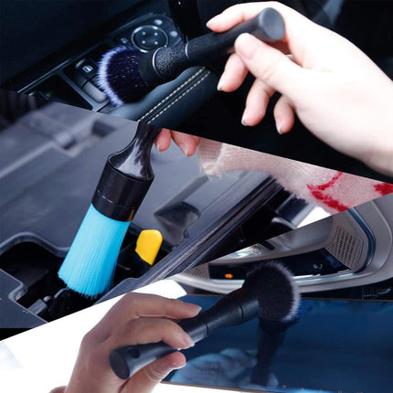 3PCS Car Cleaning Brush Car Detailing Brushes Kit For Dashboard Air Conditioner