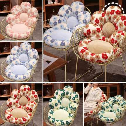 Cute Soft Seat Cushion Flower Shaped Lazy Sofa Pad for Office Chairs and Home Use