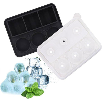 Silicone Ice Cube Mold for Whiskey Creative Ice Cream Sphere Maker with Funnel