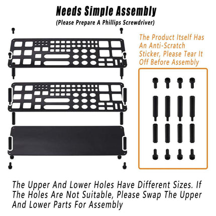 45-Hole Screwdriver Rack Acrylic Tool Stand Desk Tool Holder Work Bench Organizer