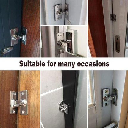 90 Degree Stainless Steel Latch Safety Right Angle Sliding Door Lock Door Hasp - Aimall