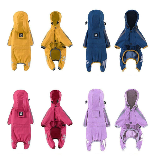 Waterproof Four Corner Pet Raincoats In Large Medium And Small Sizes Are Suitable For Dogs