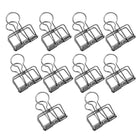 Solid Color Hollow Out Swallowtail Metal Binder Bookmark Clips Office Supplies - Aimall