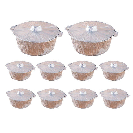 10PCS Duty Aluminum Foil Pots for Hotpot Camping Picnic Tinfoil field cutlery