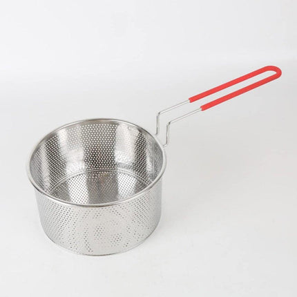 18cm Stainless Steel Frying Basket Oil Drain Basket Deep Frying Net for Cooking