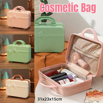 14 Inch Bow Hand Luggage Mini Makeup Case Travel Storage Gift Suitcase for Women