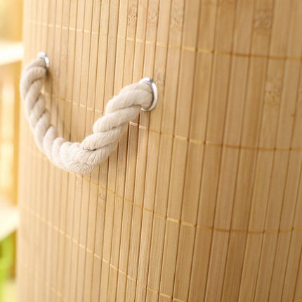 Dustproof Bamboo Laundry Basket Storage Basket for Dirty Clothes Organization