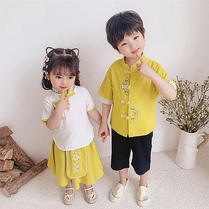 Hanfu Girl Chinese Style Traditional Outfit Two-Piece Cultural Set