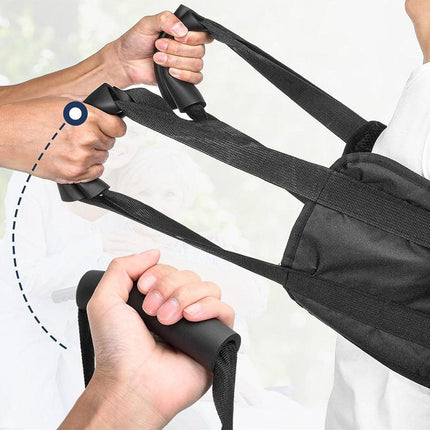 Black Leather Support Cushion for Elderly Bedridden Disabled Backrest Waist Pad
