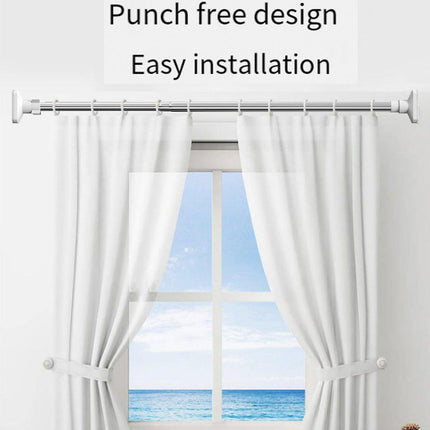 Adjustable Shower Curtain Tension Rod Extendable Closet Pole Rack for Bathroom