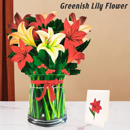 New Style 3D Pop Up Cards Paper Flower Bouquet Greeting Card for All Occasions