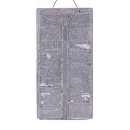 Wall Mounted Felt Glasses Storage Bag Foldable Hanging Sunglasses Organizer