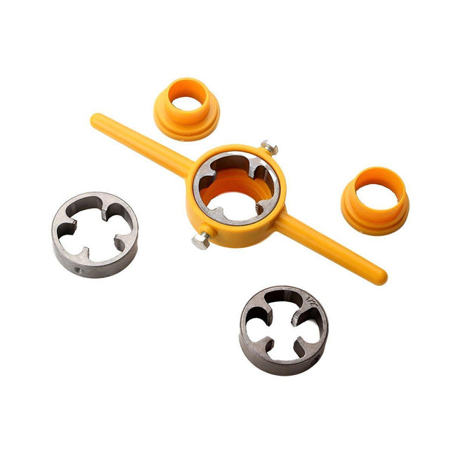 6Pcs Set Plumbing Water Pipe Die Plastic Maker Screw Die Pipe Thread Hand Tool