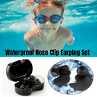 Waterproof Silicone Swimming Earplug Set Soundproof Earplugs with Nose Clip