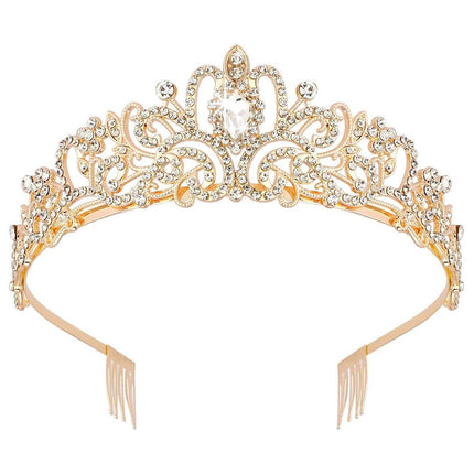Crown Tiara Headband for Princess Wedding Party Bridal Costume Accessories