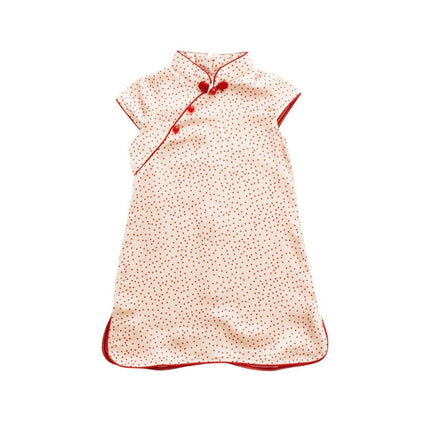 Chinese Style Dress Summer Girl Cheongsam Dress Traditional