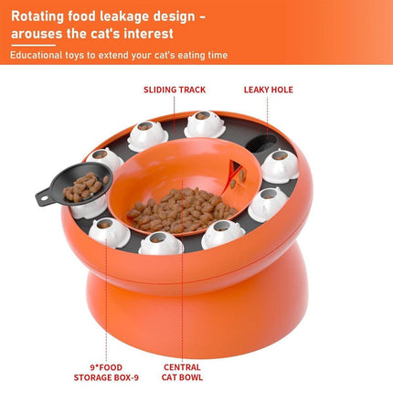Pet Slow Feeder Interactive Cat Dog Food Dispenser Puzzle Toy for Healthy Eating