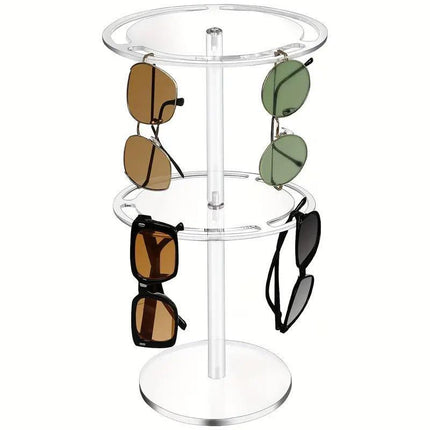360 Degree Rotating Eyeglasses Display Stand Desktop Holder Organizer Glasses Storage