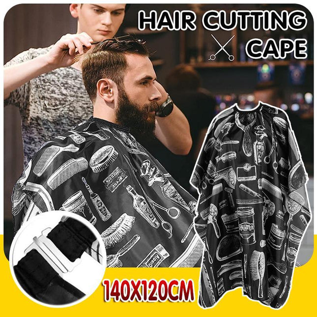 Hair Cutting Cape Soft Polyester Hairdressing Gown Apron Barber Salon Adult Kids - Aimall