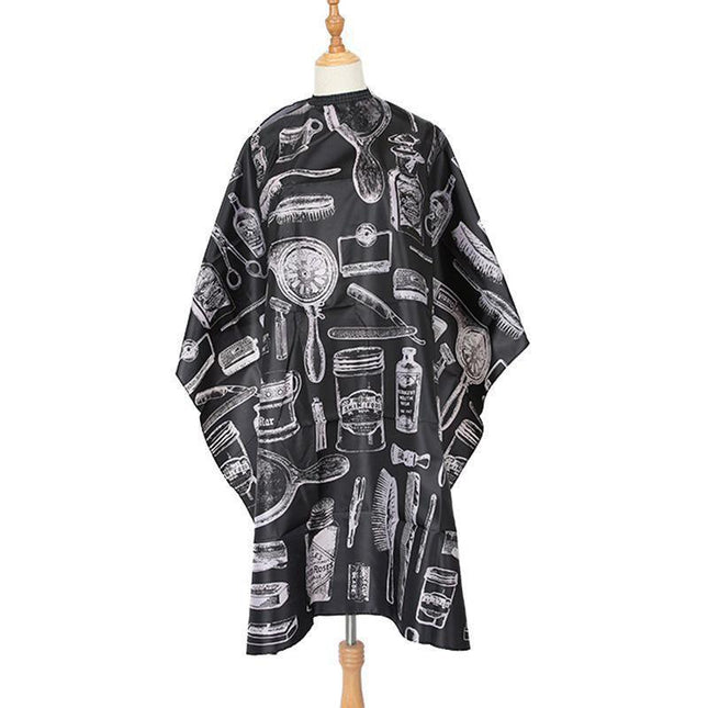Hair Cutting Cape Soft Polyester Hairdressing Gown Apron Barber Salon Adult Kids - Aimall