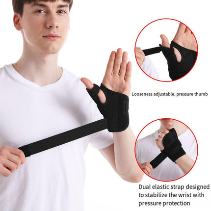 1pc Black Sports Finger Protector Basketball Fitness Thumb Support Guard Sleeve