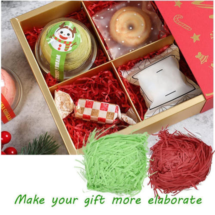 500g Colorful Raffia Paper Shreds Gift Box Filler Decorative Packaging