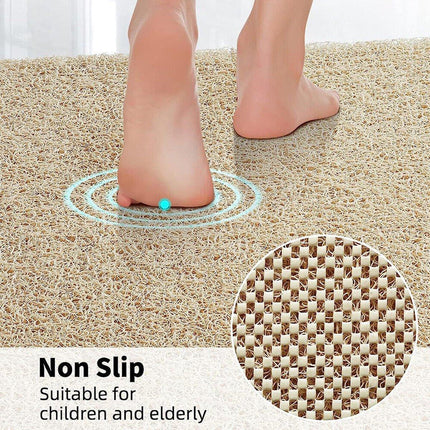 Waterproof Non-Slip Bathroom Shower Mat Anti-Slip Rug Toilet Floor Mat Washable