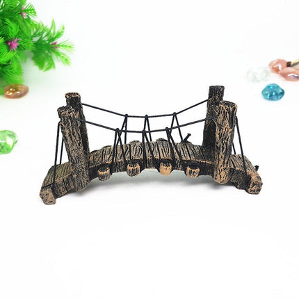 Resin Bridge Aquarium Decoration Fish Tank Accessories Shrimp Tortoise Climbing