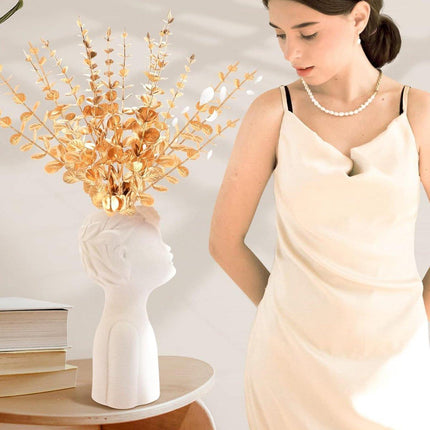 20PCS Eucalyptus Plastic Leaves Holiday Christmas Decor Wedding Home Flowers