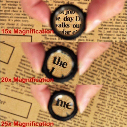 HD Plastic Magnifying Lens Double Glasses With Light For Jewelry Clock Repair