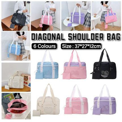 Love Handbag Schoolbag Shoulder Bag Crossbody Purse for Women Fashion Large