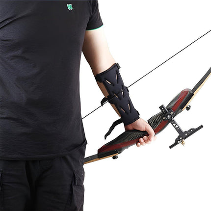 2X Archery Arm Guard Finger Guard Protective Gear For Practice Openwork