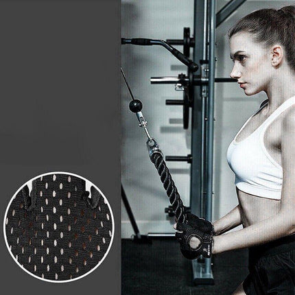 M Size Women Fitness Gym Training Gloves Half Finger Gel Weight Lifting Workout Gloves - Aimall