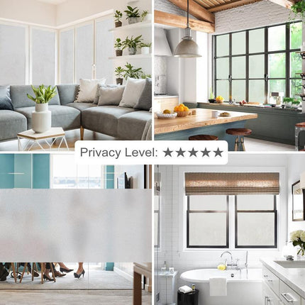 3/5M Sand Blast Clear Privacy Frosted Frosting Windows Glass Film Removable - Aimall
