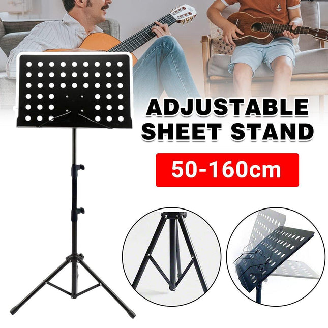 Adjustable Heavy Duty Music Stand Folding Large Sheet Holder for Stage Conductor