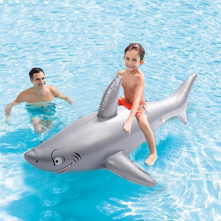PVC Simulation Inflatable Shark Fun Water Toys For Kids Children Swimming Pool - Aimall