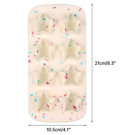 Silicone Ice Cream Mold Five-Star Chocolate Cookie Mold for Homemade Treats