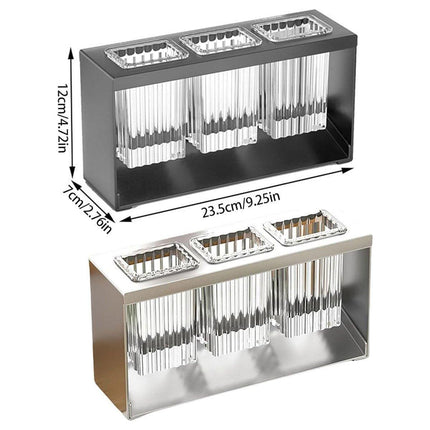 3Holes Multifunctional Kitchen Storage Rack Built-in Storage Box Chopstick Holder