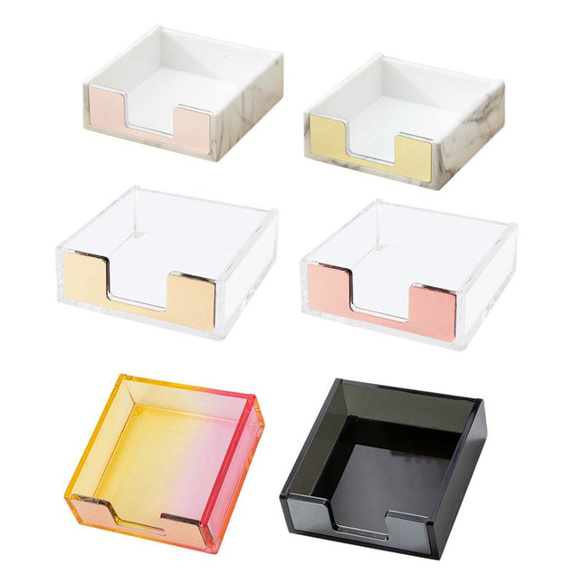 Large Desktop Sticky Note Box Organiser Office Supplies Storage Holder Drawer