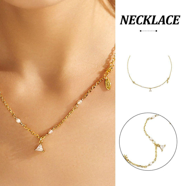 Elegant Six-Pointed Star Necklace for Women Delicate Pendant Jewelry Gift