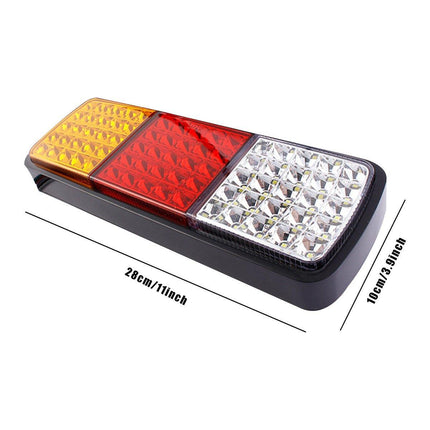 2pcs 75 LED Tail Lights 12V Brake Reverse Indicator Ute Trailer Truck Boat