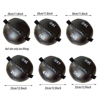 Non-Elastic Soft Squat Wall Ball for Solid Gravity and Balance Training Workouts