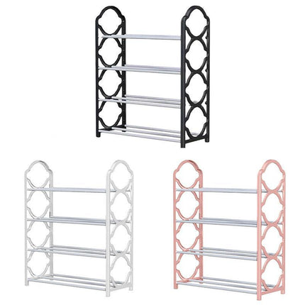 Four Layer Shoe Rack Storage Organizer Multi Tier Shoe Shelf for Entryway Closet