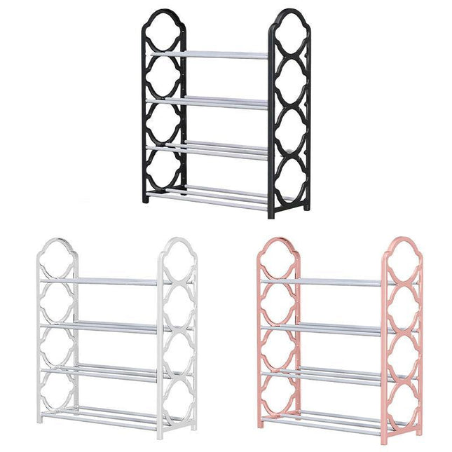 Four Layer Shoe Rack Storage Organizer Multi Tier Shoe Shelf for Entryway Closet