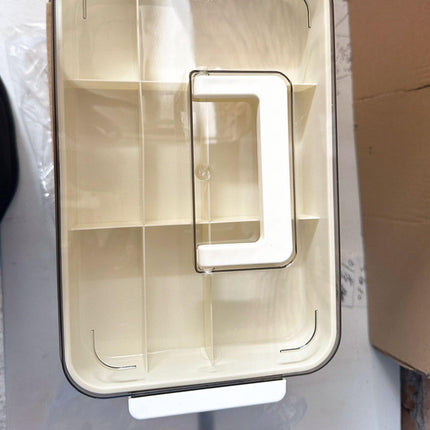 Large Capacity Two-Layer Medicine Box Household Transparent Medical Storage Box