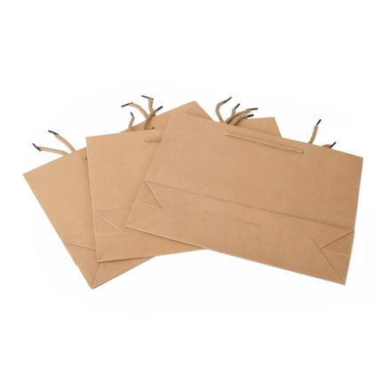 25pcs Paper Gift Bags Handbag Kraft Paper BagsParty Favors Wedding Packaging